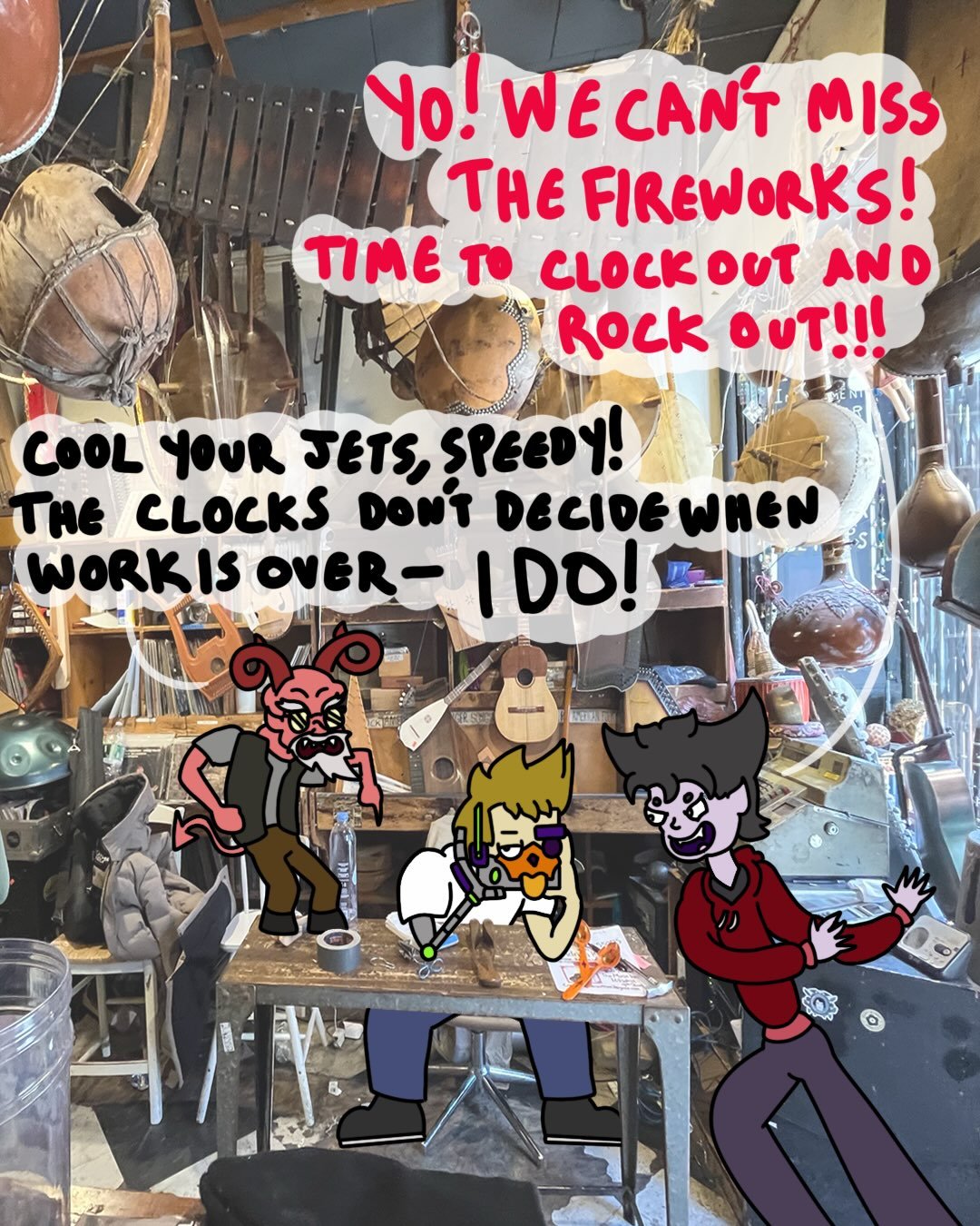 FIREWORK FINALE 

I&rsquo;m happy/sad to announce that this will be the last STOOP comic (for now) it&rsquo;s time to move on to bigger STOOP projects&hellip; more to come, thank you to everyone who stuck around🤟
