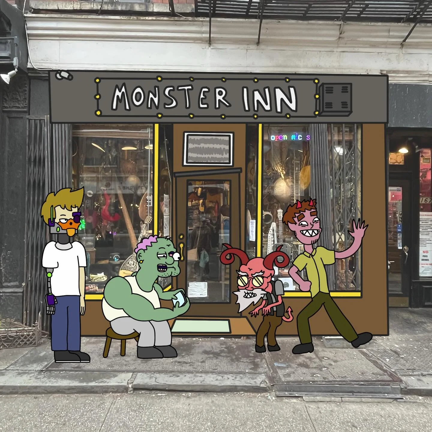 THE MONSTER INN CREW. . . WORKING HARD OR HARDLY WORKING?