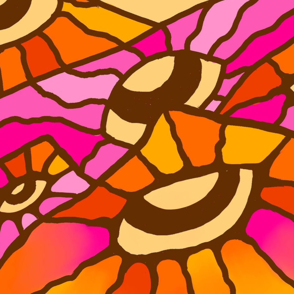 Mountain Eyes Drawing