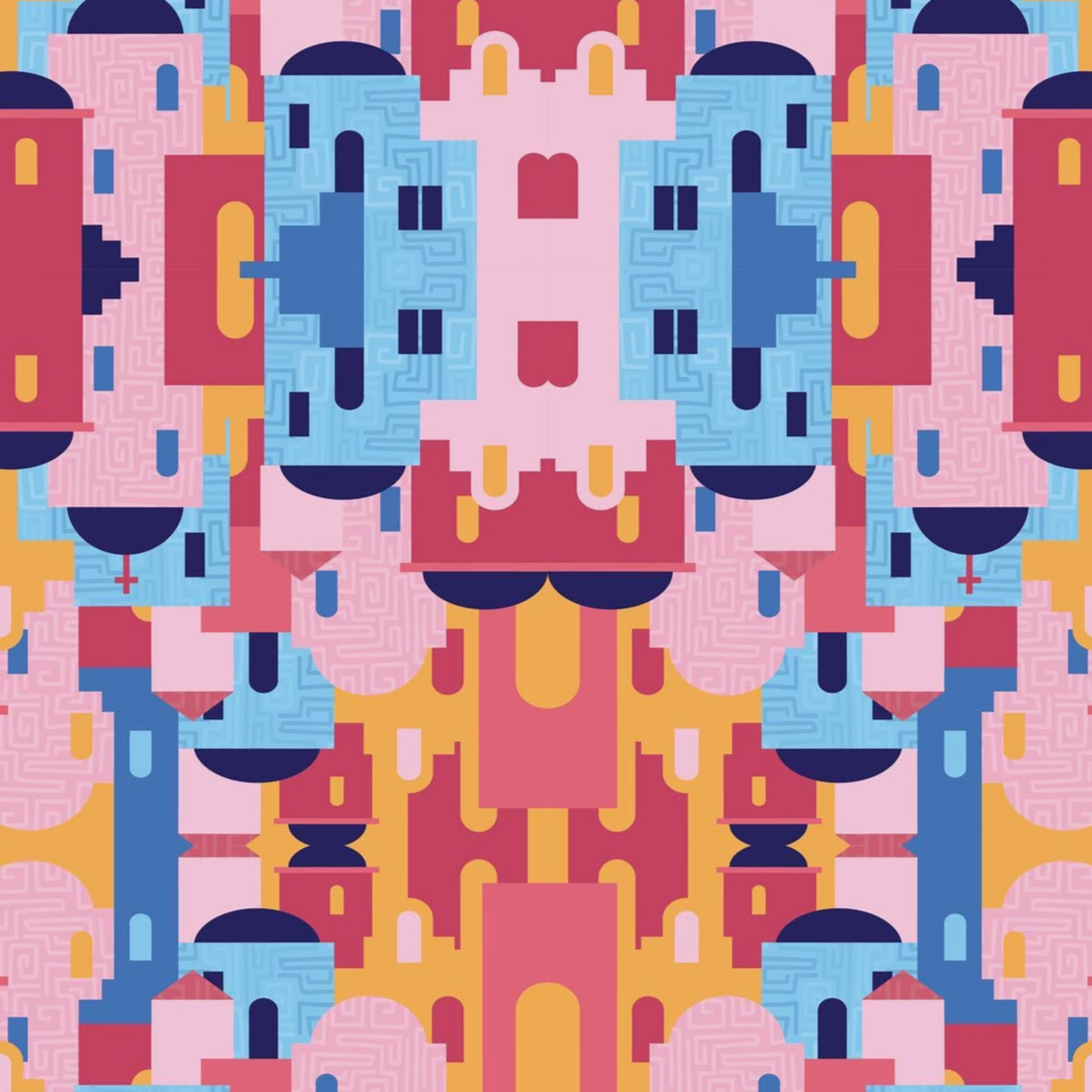 Greek Pattern Vector Drawing