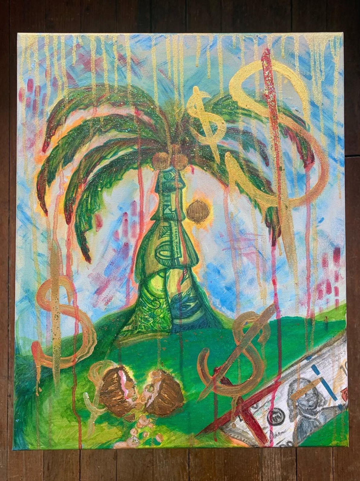 Palm$ Painting