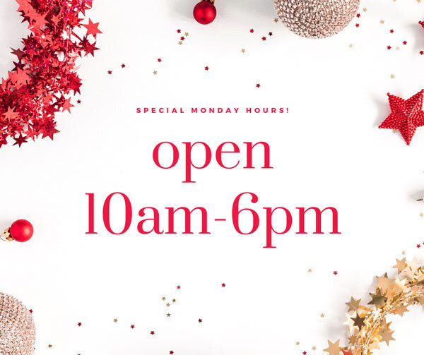 Special Holiday Hours