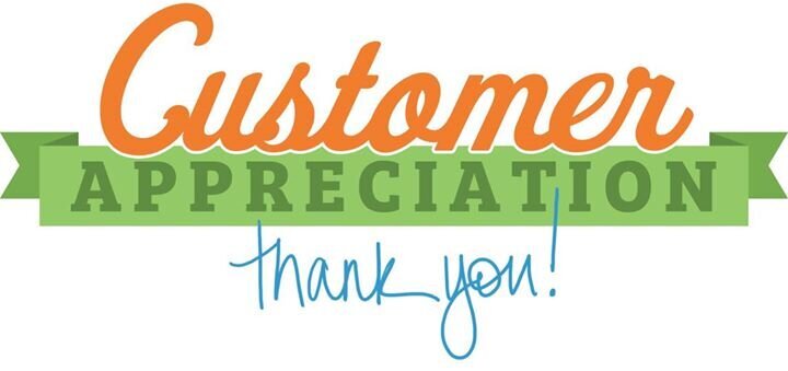 Customer Appreciation Weekend - December 6 thru 8, 2019