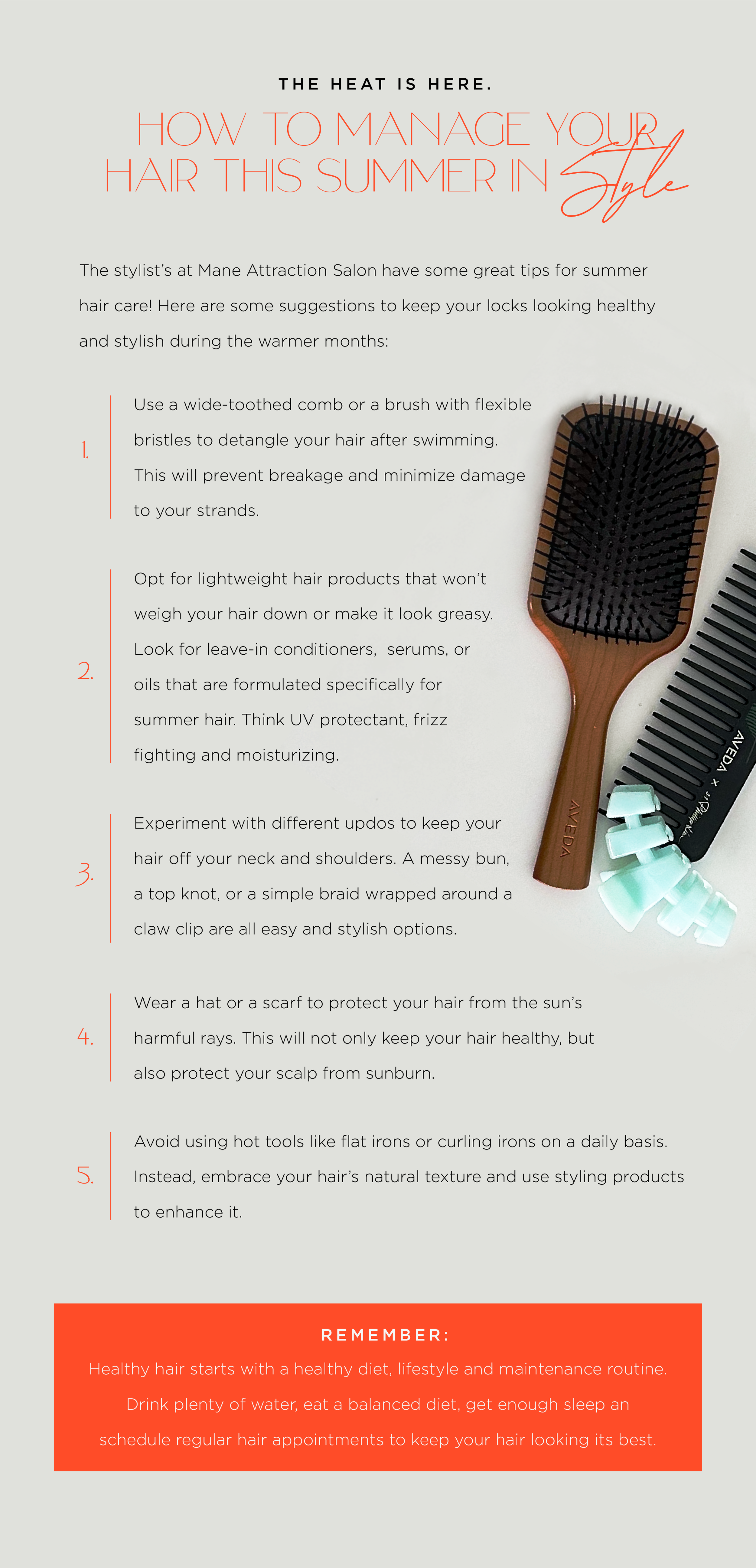 Manage your hair this summer in style