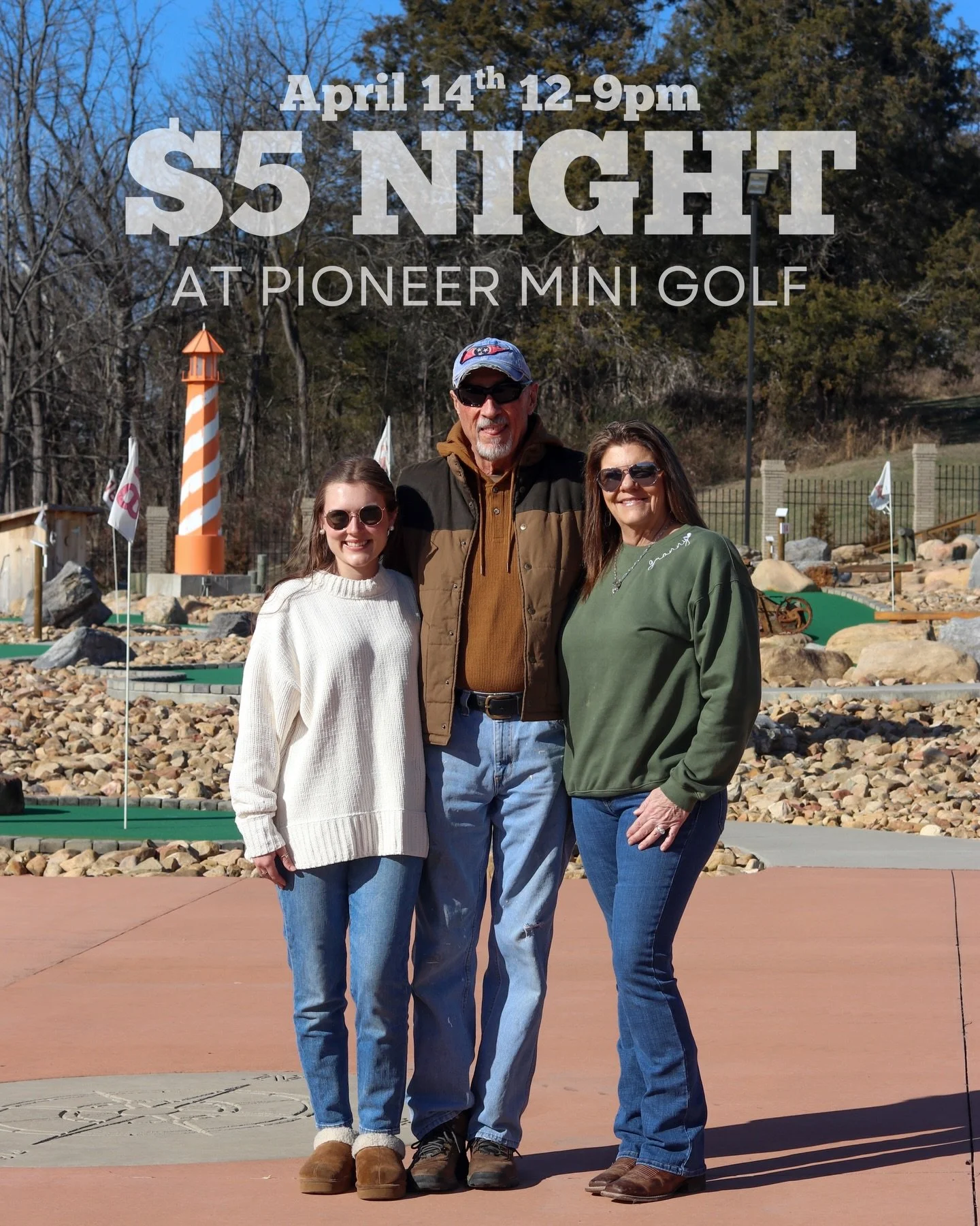 When we began planning Pioneer Mini Golf, we knew our mission was clear&mdash; to give the people in our area an affordable activity that they could enjoy together.

With that in mind, we&rsquo;re excited to introduce $5 Night! This will happen once 