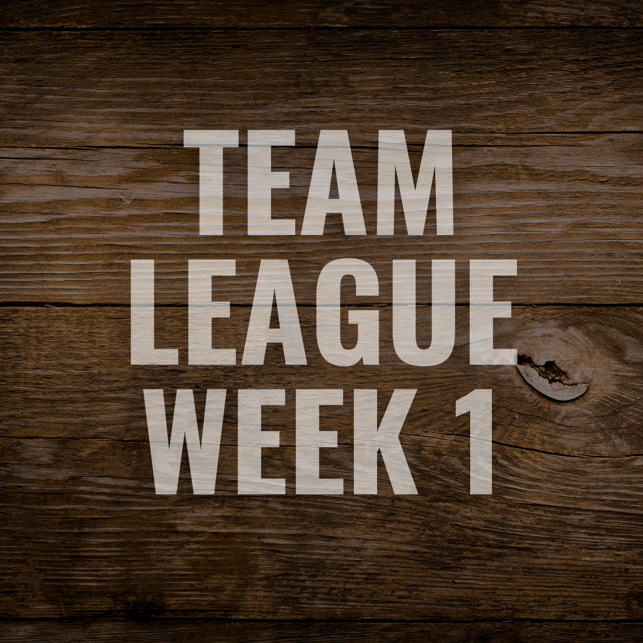 Team Drop-In League - Week 1