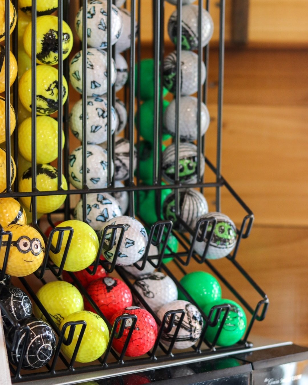 Upgrade your golf ball at check-out to one of our glow in the dark options! ⛳️✨ Which are you choosing? #PioneerMiniGolf #GreeneCountyTN