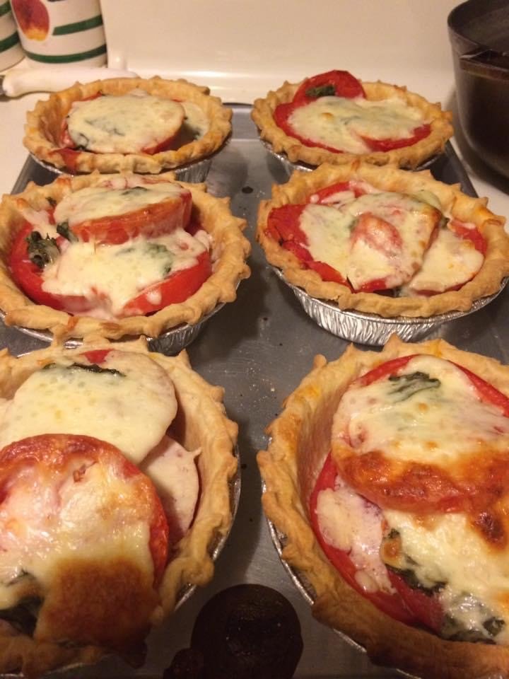 TOMATO BASIL PIE