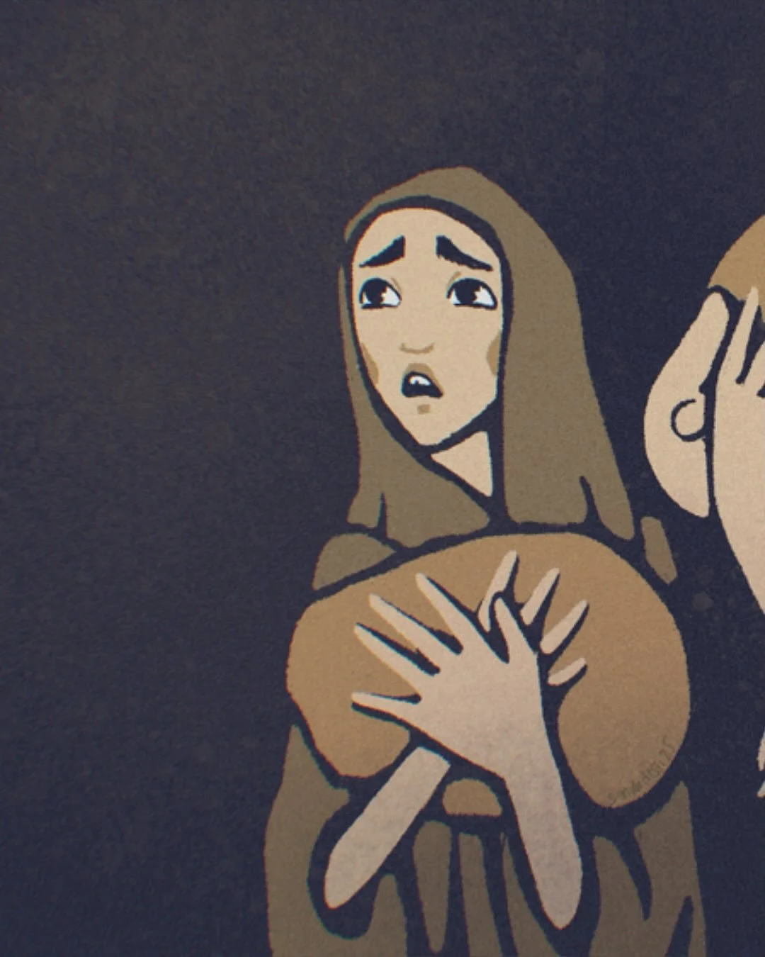 This painting is based on the Famine Memorial sculpture by Rowan Gillespie, which is a standing reminder in Dublin, of the million souls who lost their lives because of starvation. It always made me wonder how can humans do such things "back the