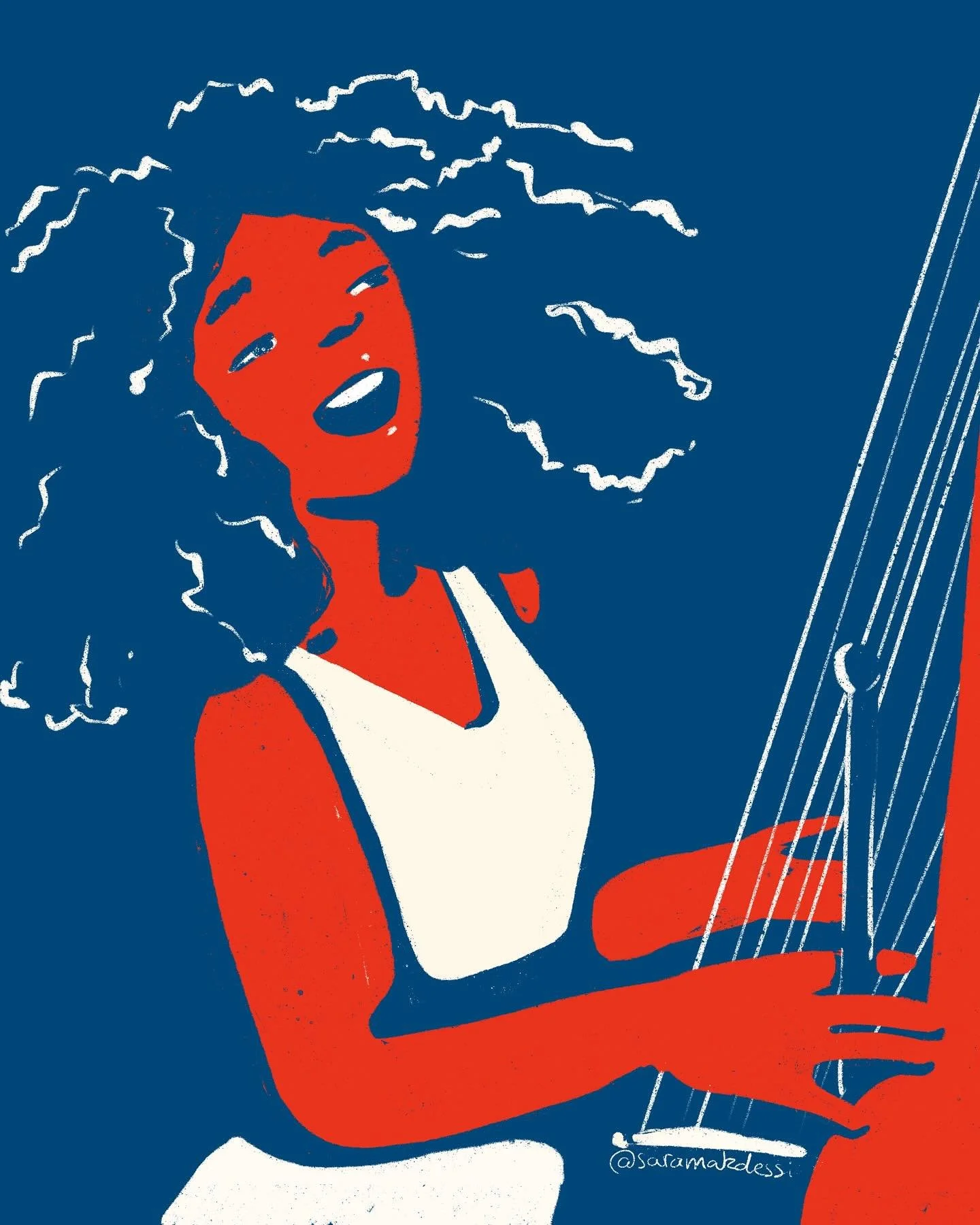 Lubiana with her Kora. Pure magic✨
#music #lubiana #ancestors #multicultural #illustration #instaart