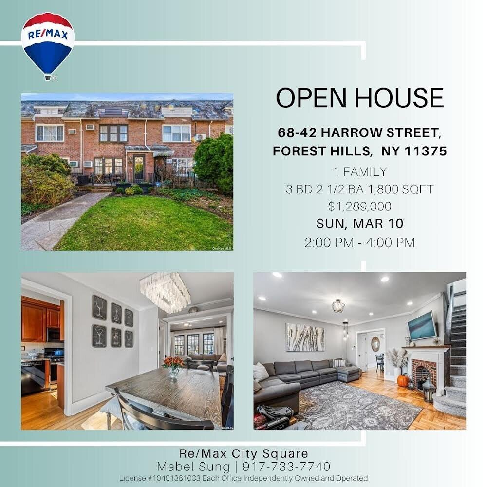 #openhouse #queens #nyc #nycrealestate #home #queenshouse #realestate #realtor #sunday #house #remax #remaxcitysquare