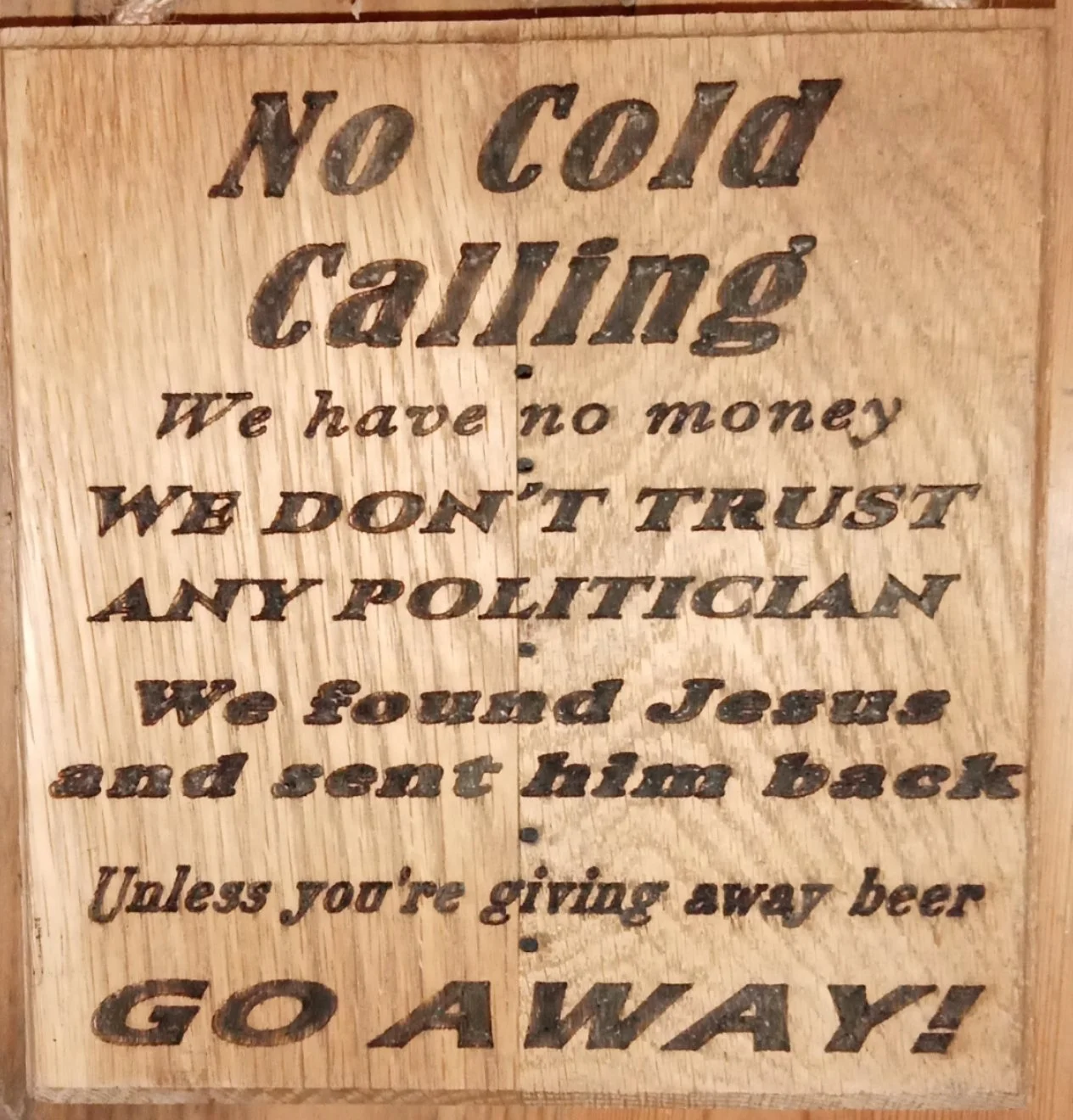 Cold Calling Sign