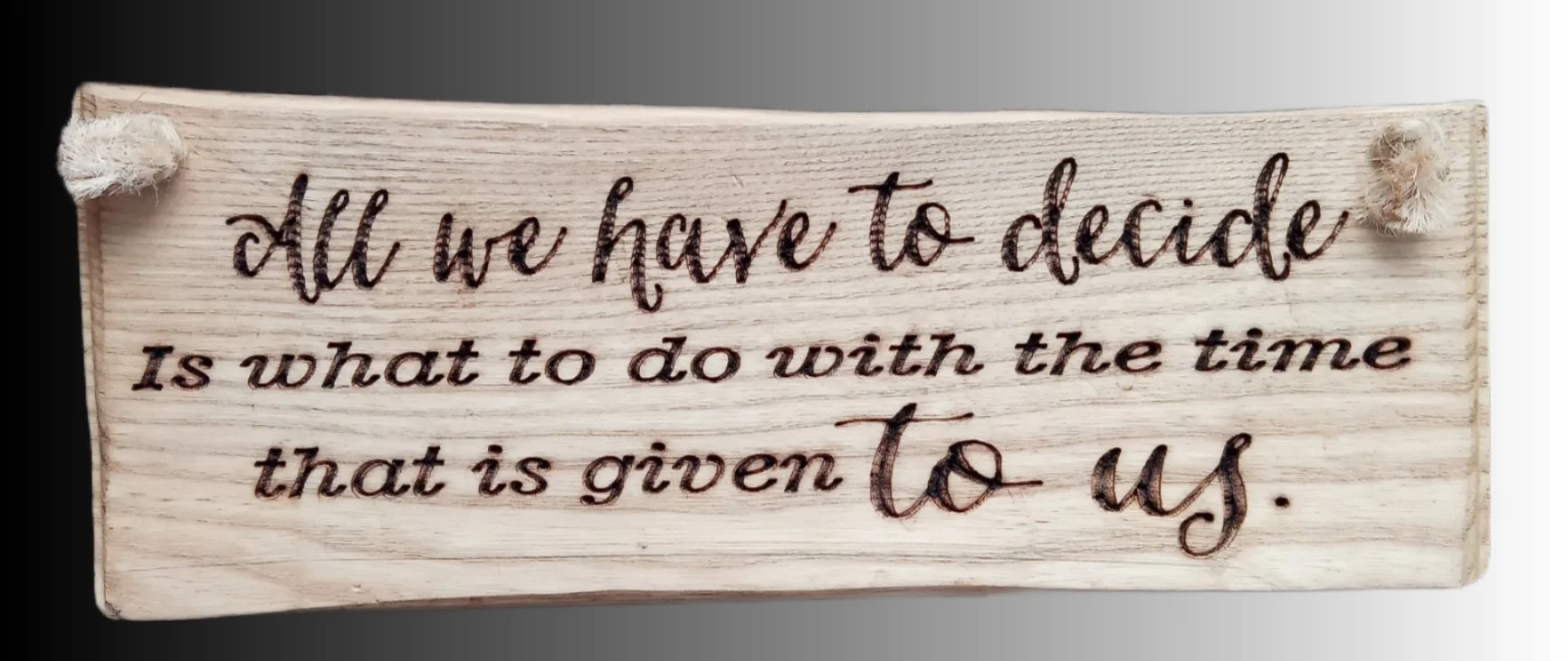 Decide what to do with our time sign