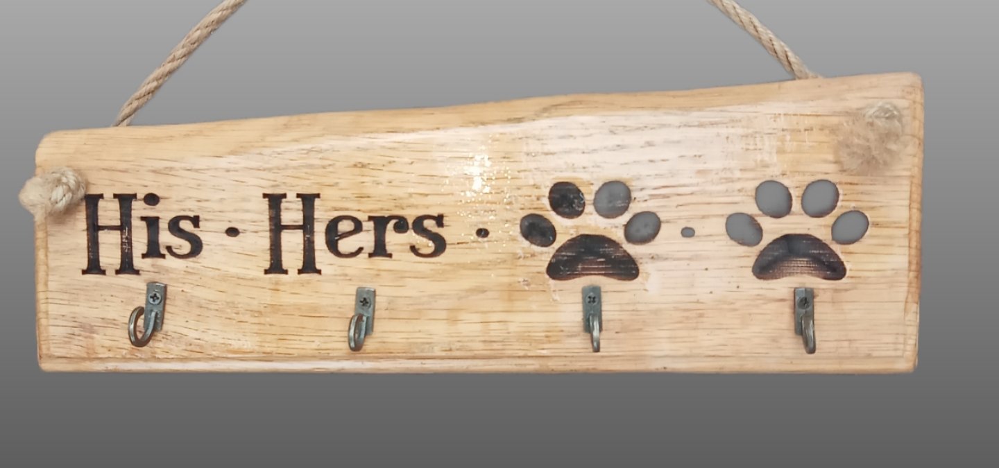 His Hers dog lead holder