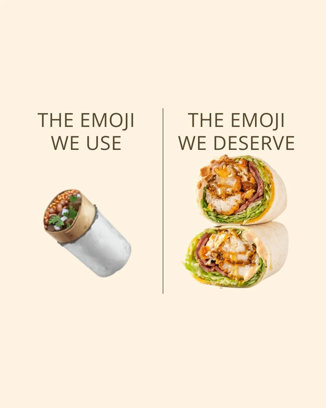 No offence to the emoji&hellip; but we&rsquo;ve got what you actually deserve 😋