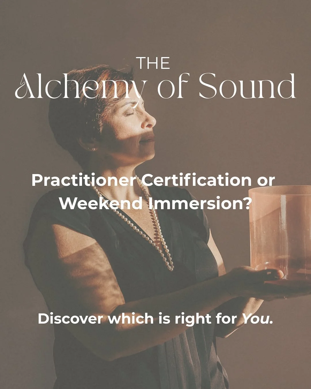 Your sound journey awaits &mdash;

Let&rsquo;s choose the perfect frequency! 🎵 

✨The Practitioner Certification is an in-depth study of the art and science of sound healing.  It&rsquo;s a journey inward and you desire to begin or expand your healin