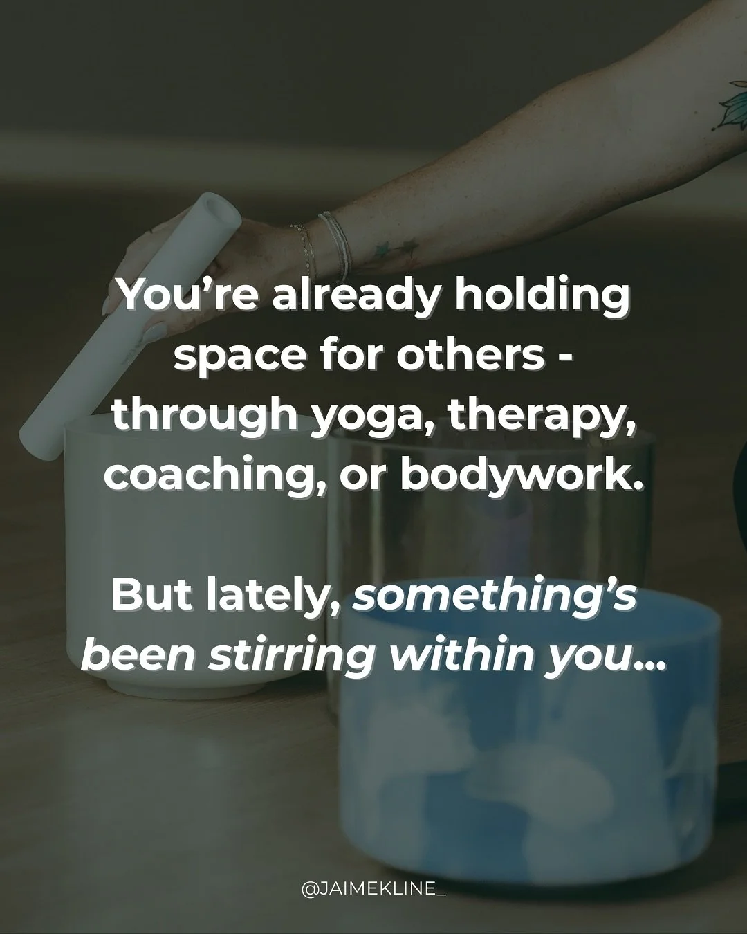 ✨Does this sound like you?✨

You&rsquo;re already holding space for others - through yoga, therapy, coaching, or bodywork.

But lately, something&rsquo;s been stirring within you. A sense that there&rsquo;s a deeper layer of healing waiting to happen