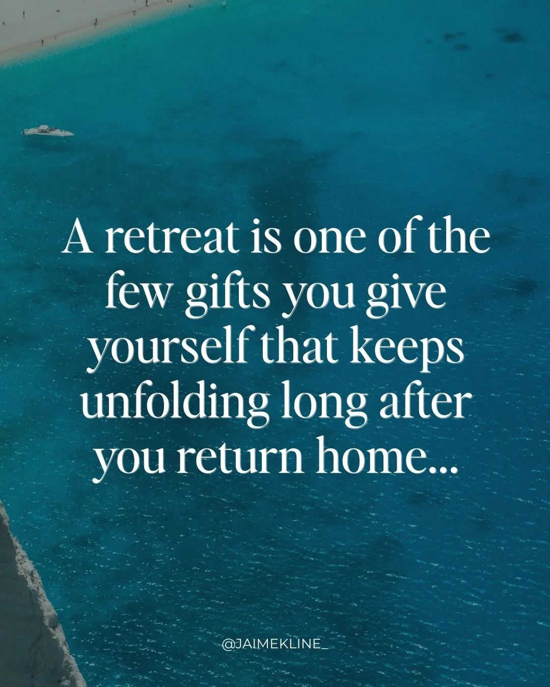 A retreat is one of the few gifts you give yourself that keeps unfolding long after you return home.

Yes, the&nbsp; Aegean Awakening Yoga Retreat is a beautiful week in Greece - sunshine, movement, slow mornings, turquoise coves.

But the real gift 