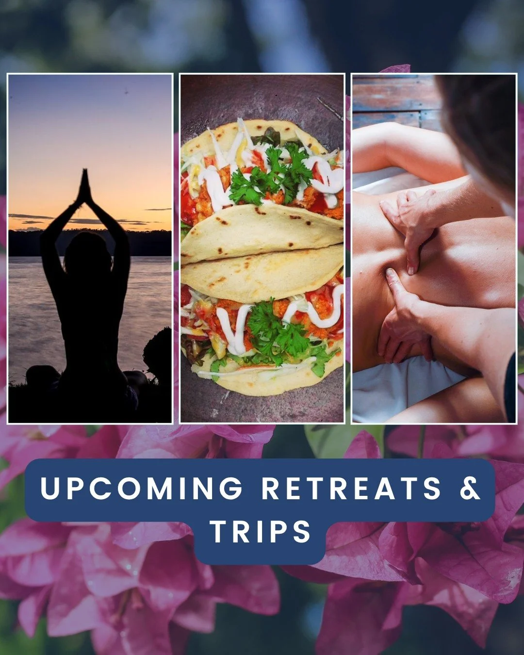 🇺🇸 Our upcoming retreats and trips are ready for you!
Looking for some downtime, connection, or adventure? Take a peek at what's coming up - from spiritual offerings to cultural immersion in Spain, something might speak straight to your heart. 💫

