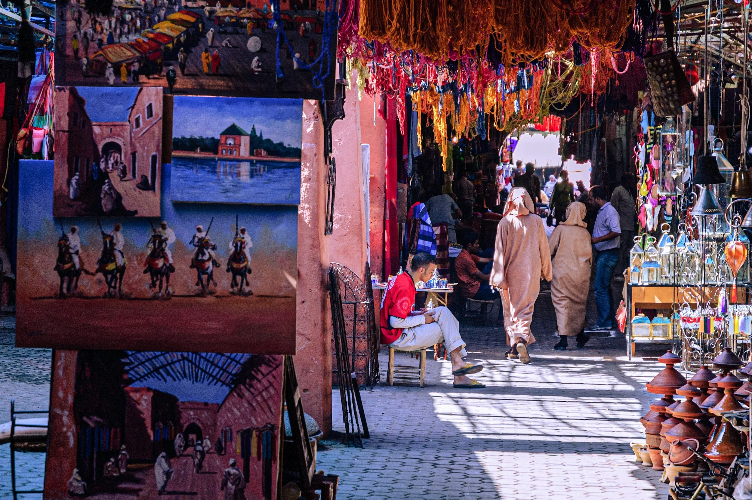 A traditional Moroccan zouk