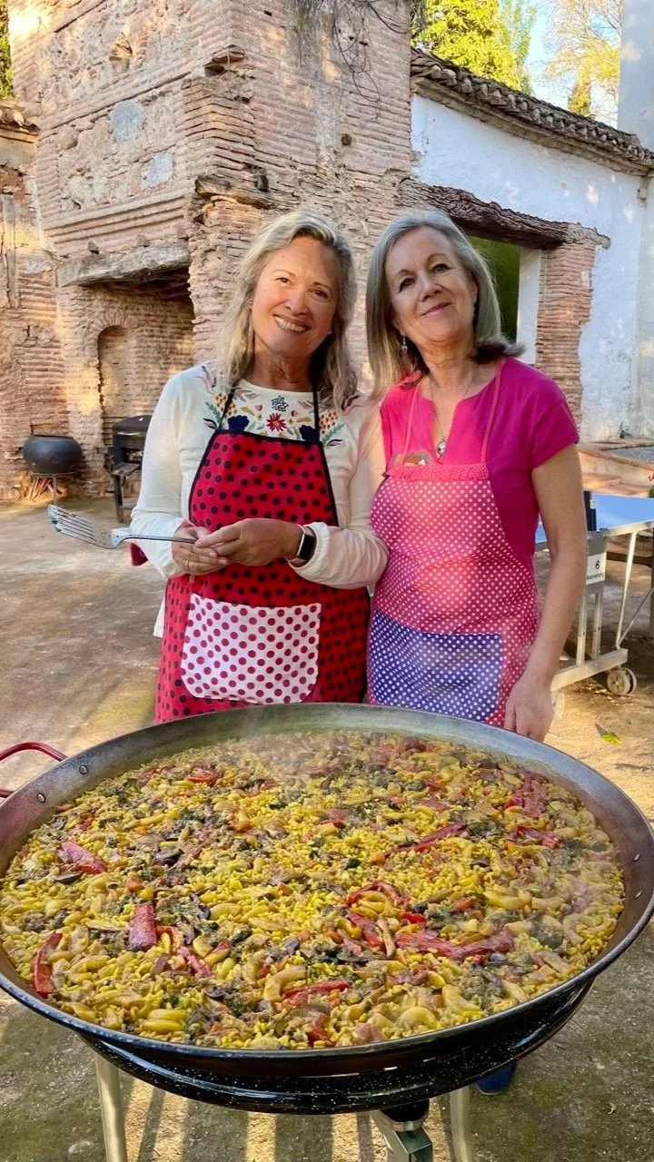 Spanish abuelas cooking Paella for Yoga Retreat in Granada.jpg