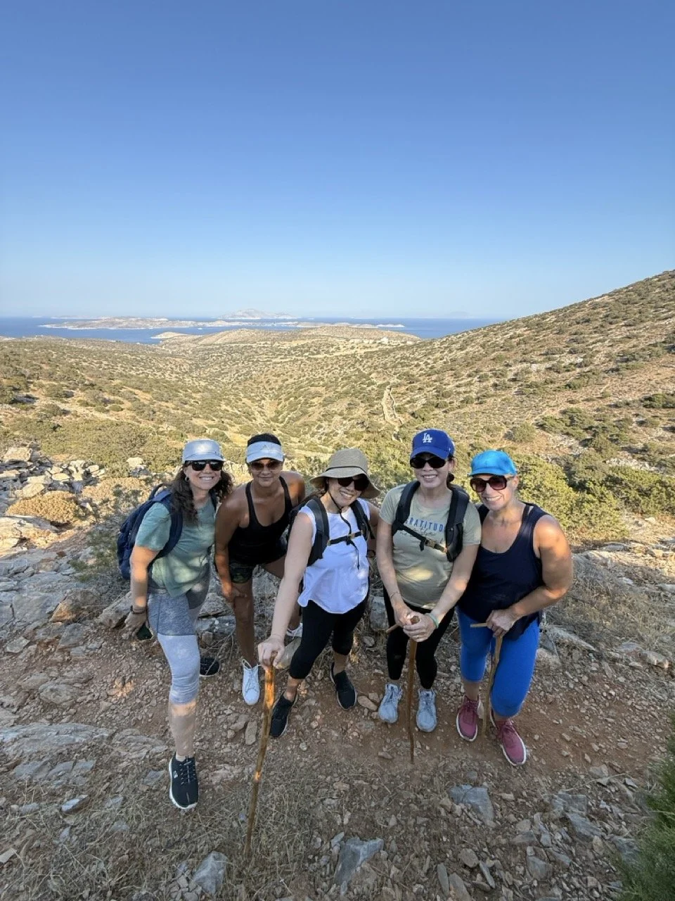 Retreat Group hiking in Raklia