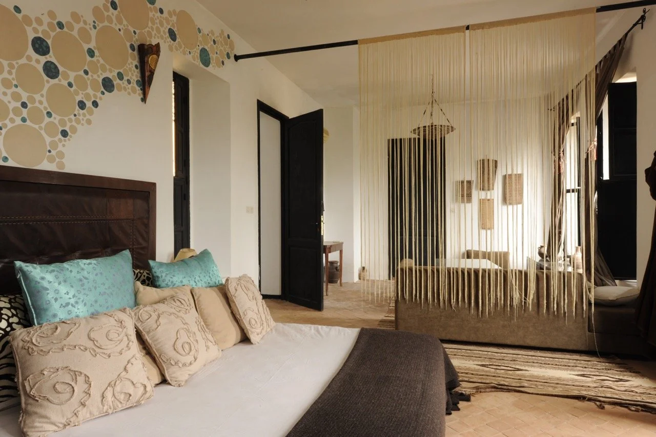 Boutique retreat accommodation in the countryside near Marrakech, Morocco.