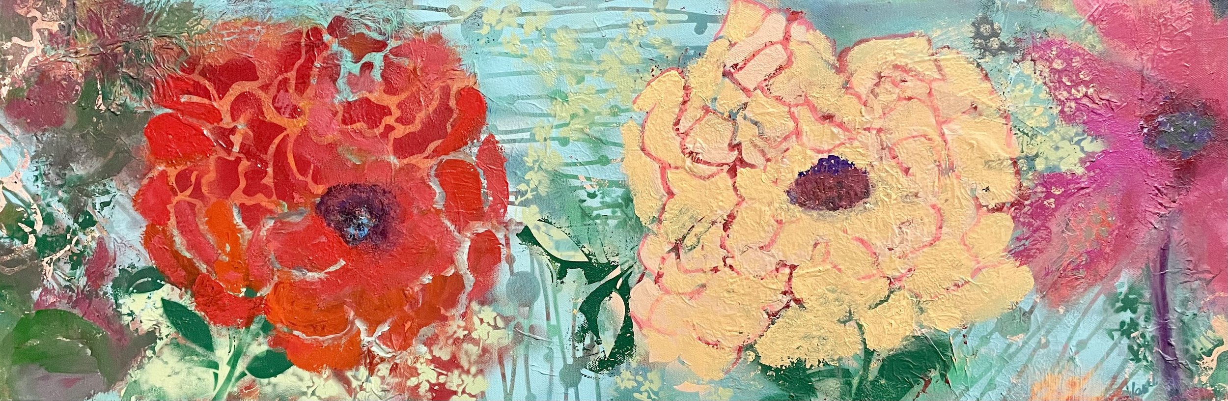 From my garden_Mixed media on Canvas_12x36__$ 650.00.jpeg