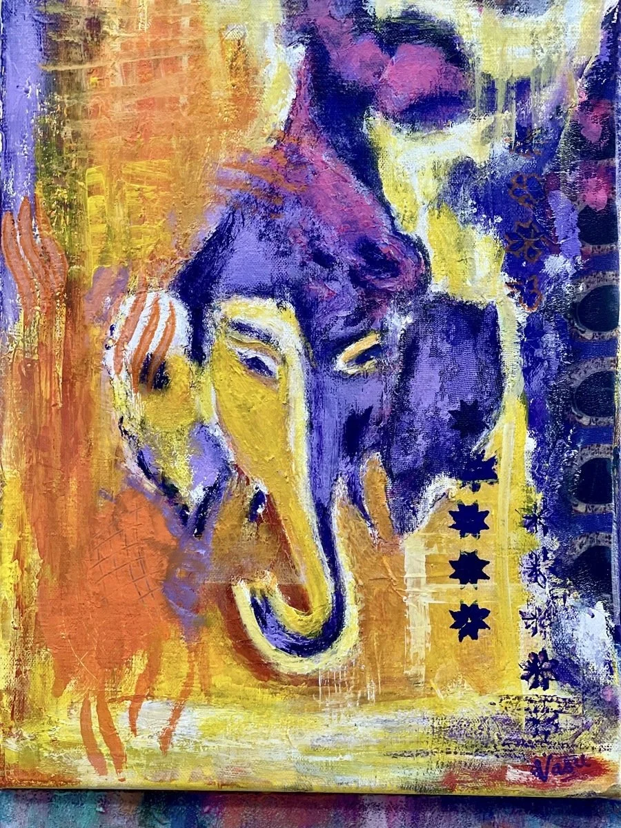 Yellow/Purple Ganesha