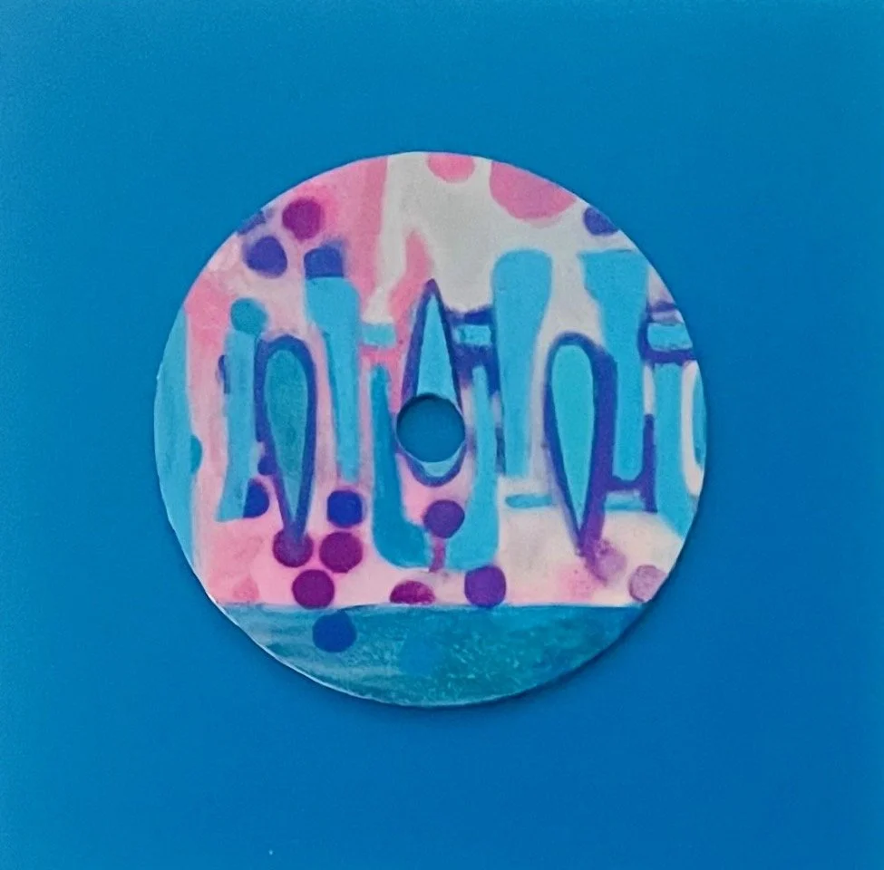 Carnival_ Painted CD on 8x8_ Acrylic panel.jpeg