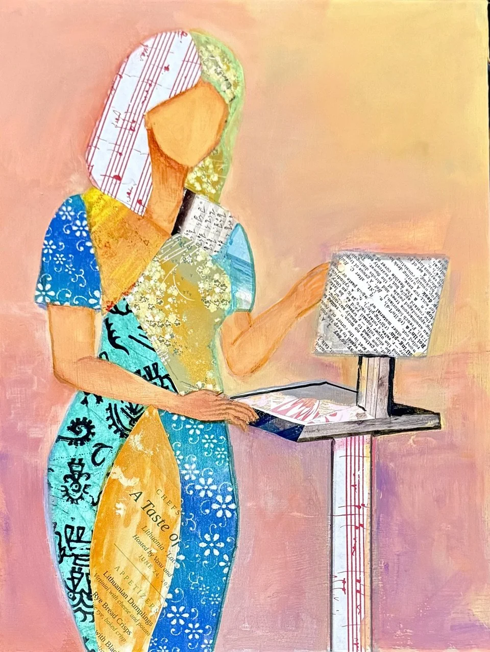 Oh, those charts!_Mixed media on cradled wood _12x16_.jpeg