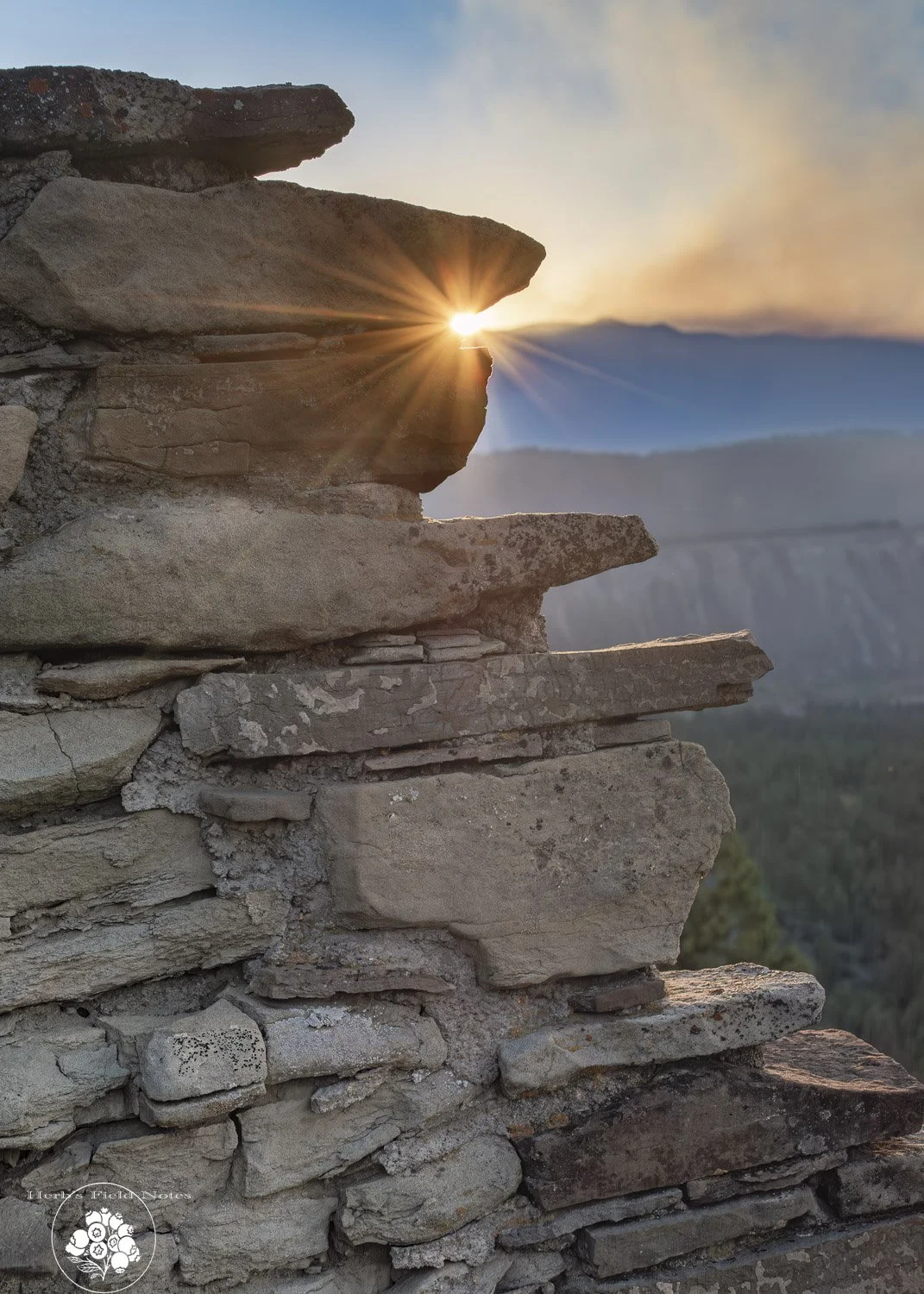 Wall of the Ancients.  Chimney Rock Great House