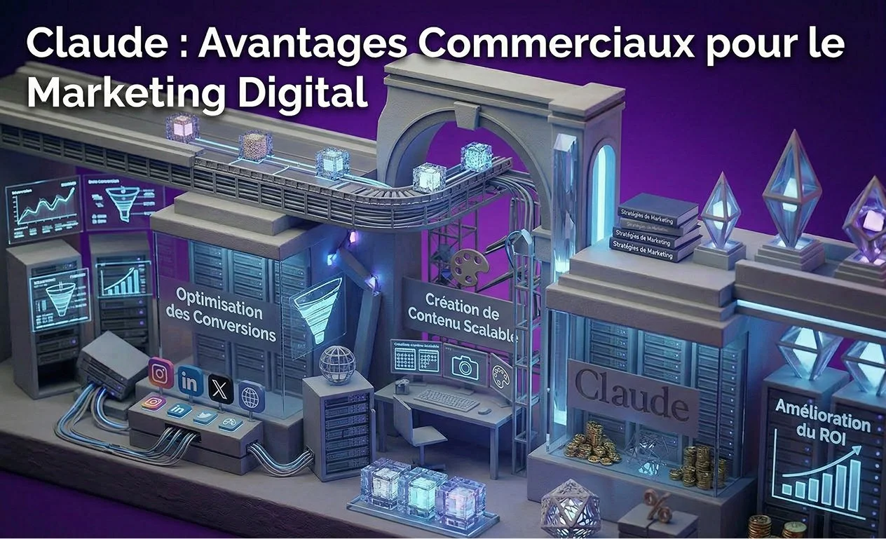 Quels sont les avantages commerciaux d'utiliser Claude dans le marketing digital ?