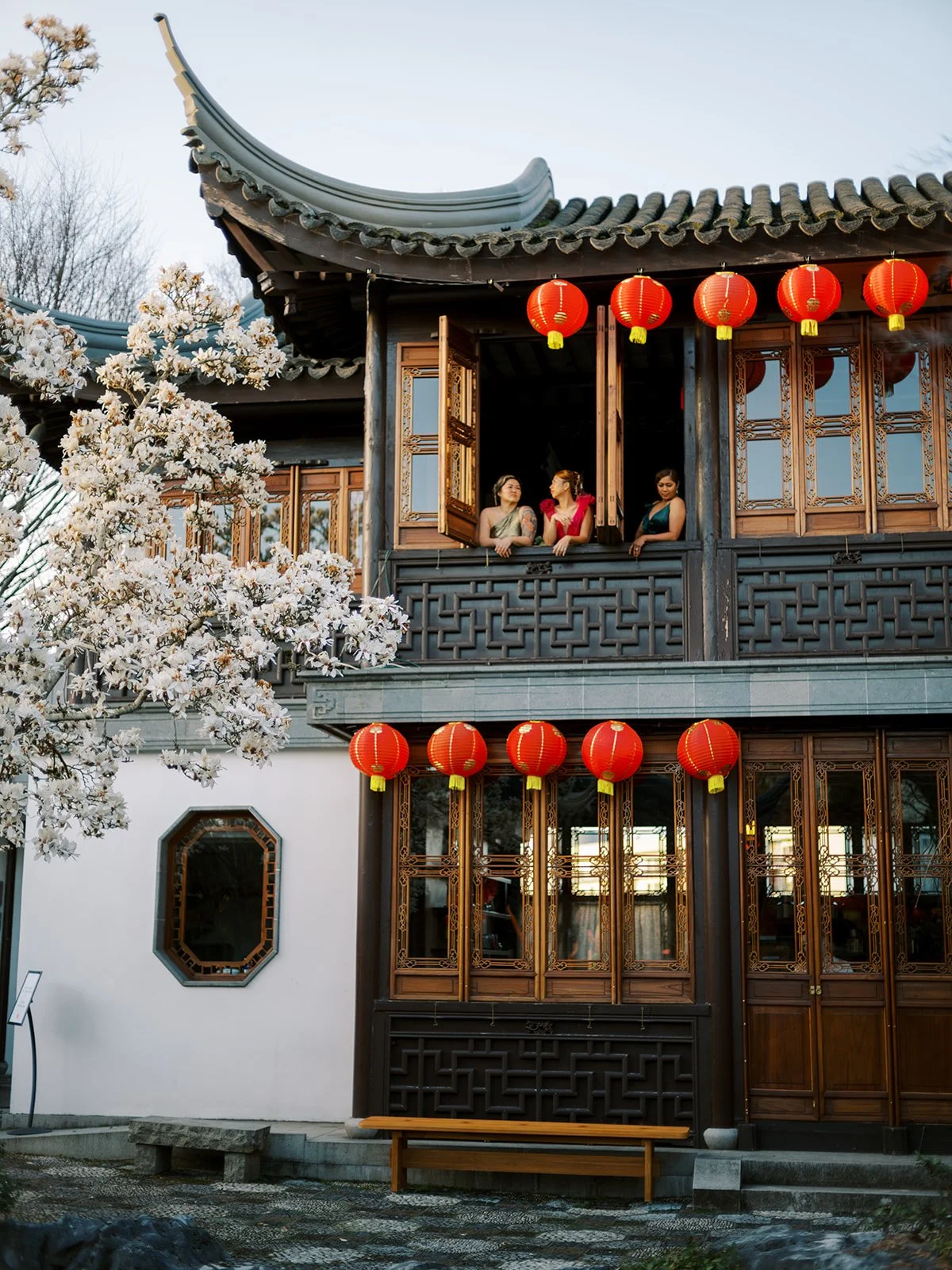 A Couture Bachelorette Party at Lan Su Chinese Garden in Portland