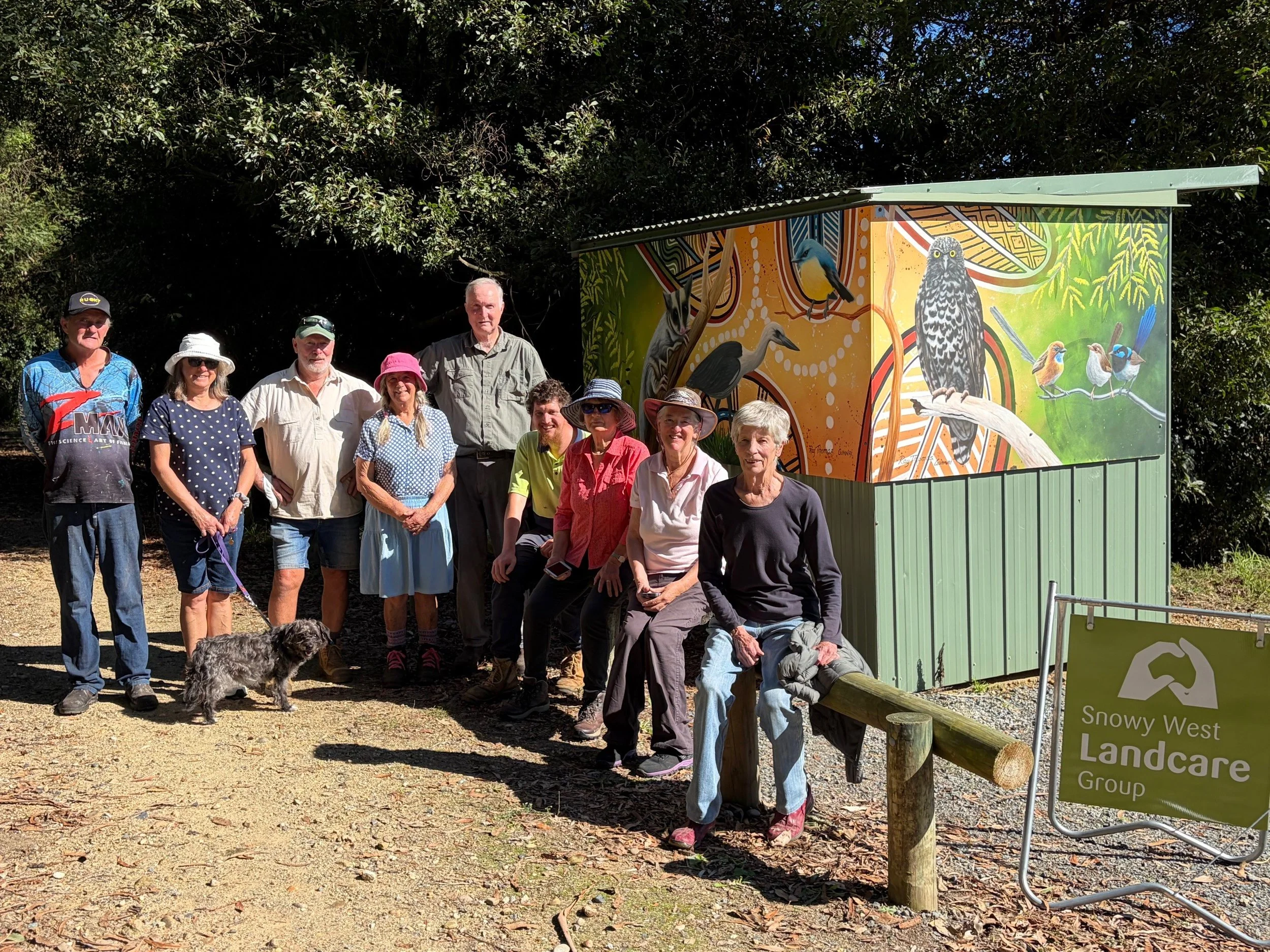 Snowy West Installed New Cultural Mural at Newmerella Rail Trail Carpark