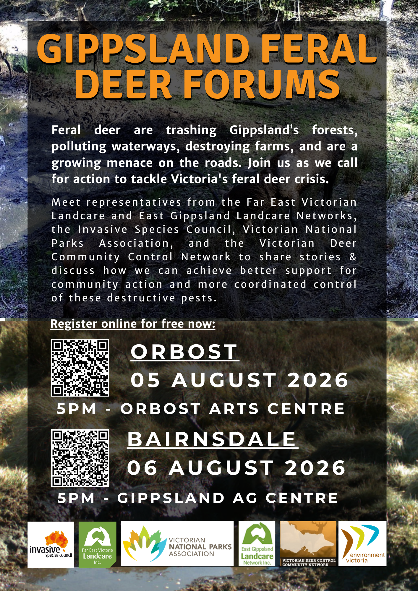 John Kelly from the Invasive Species Council coming to talk to us about Feral Deer&nbsp;&nbsp;