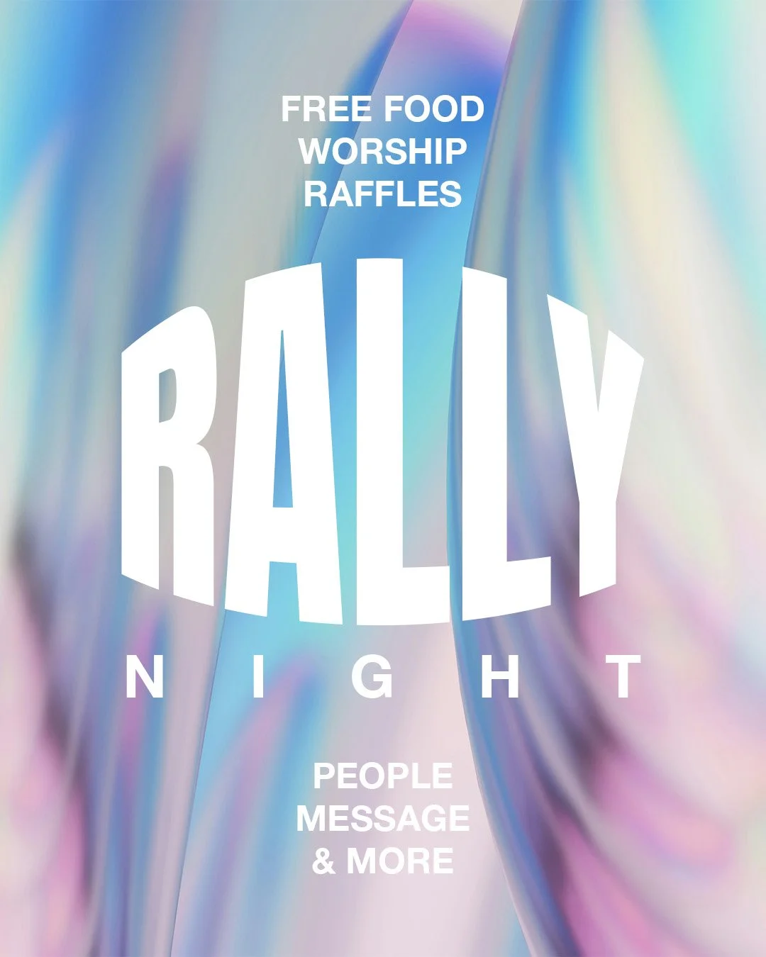 RALLY NIGHT ⚡️
.
This Wednesday &mdash; 6:30PM to 8PM
Free Doritos Locos Tacos 🌮
Worship. Message. People. Raffles.
Bring your friends for more raffle entries 🎟️
Don&rsquo;t miss the encounter with God you&rsquo;ve been needing. 💥
.
#RallyNight #R