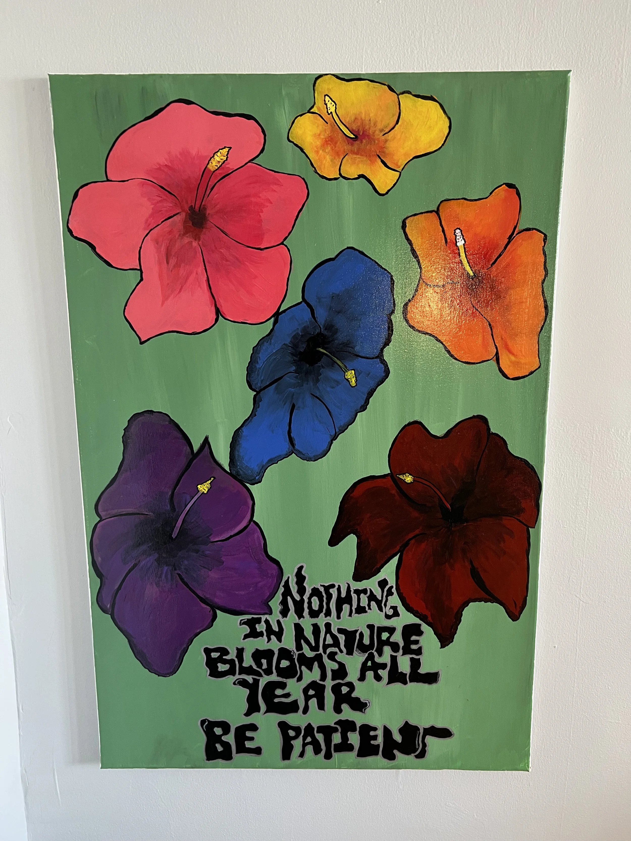 Blooming Takes Patience - Original Canvas Art