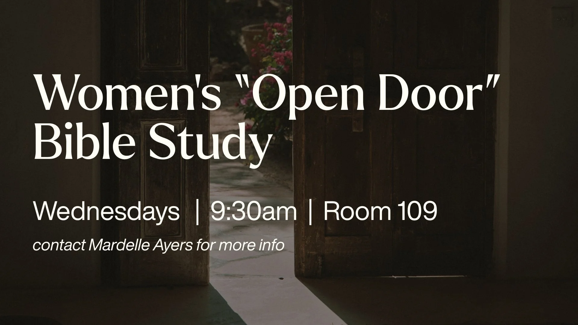 Women's “Open Door” - Fall Season Begins