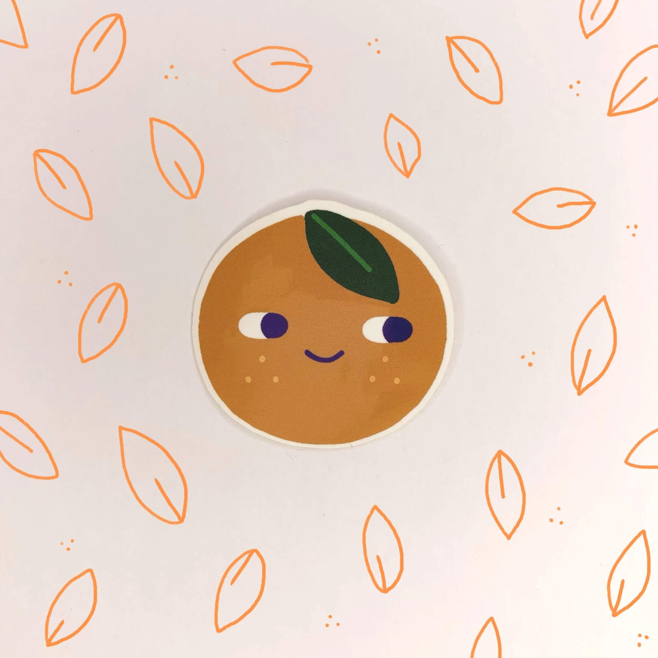 Cheeky Orange Sticker