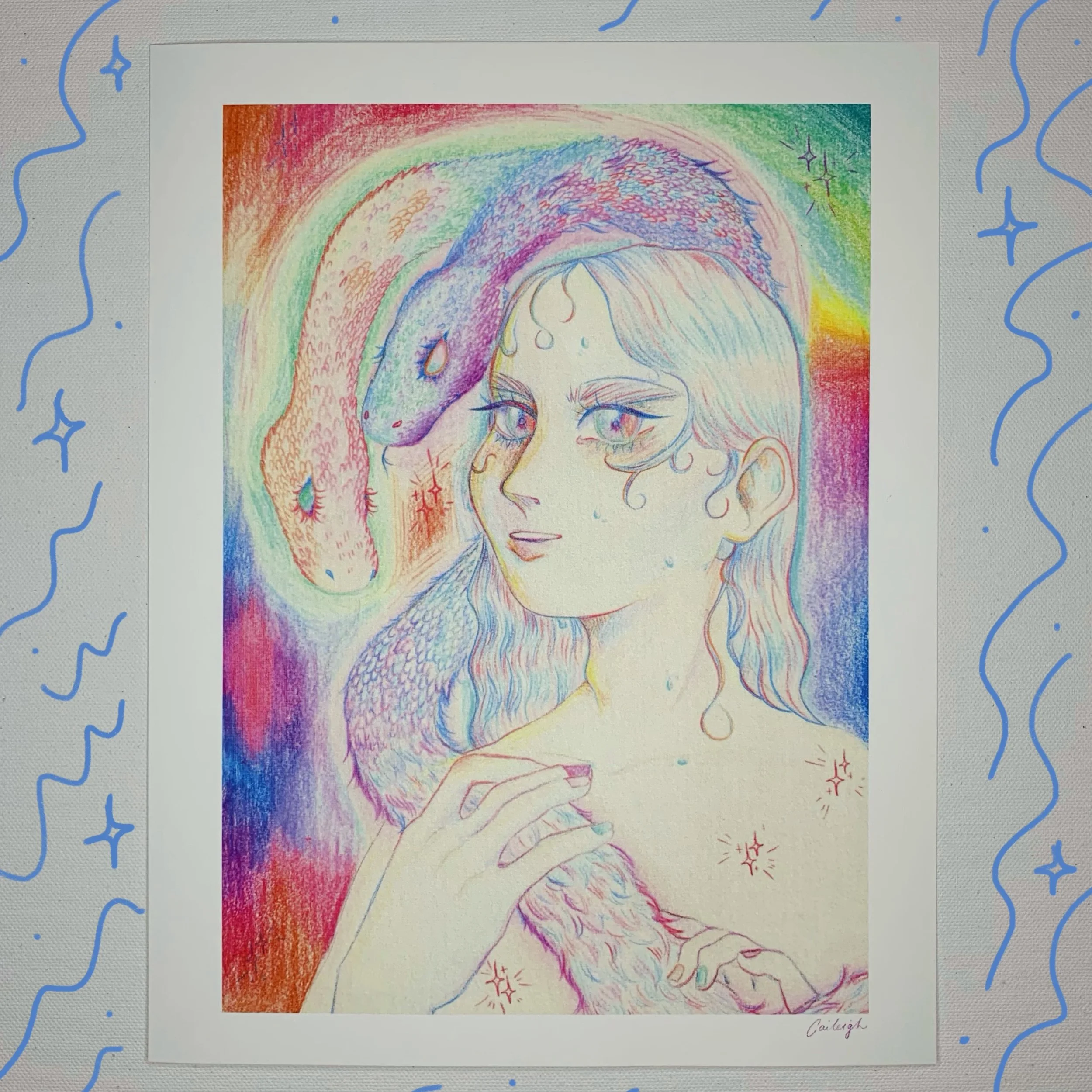 Double Rainbow Print
