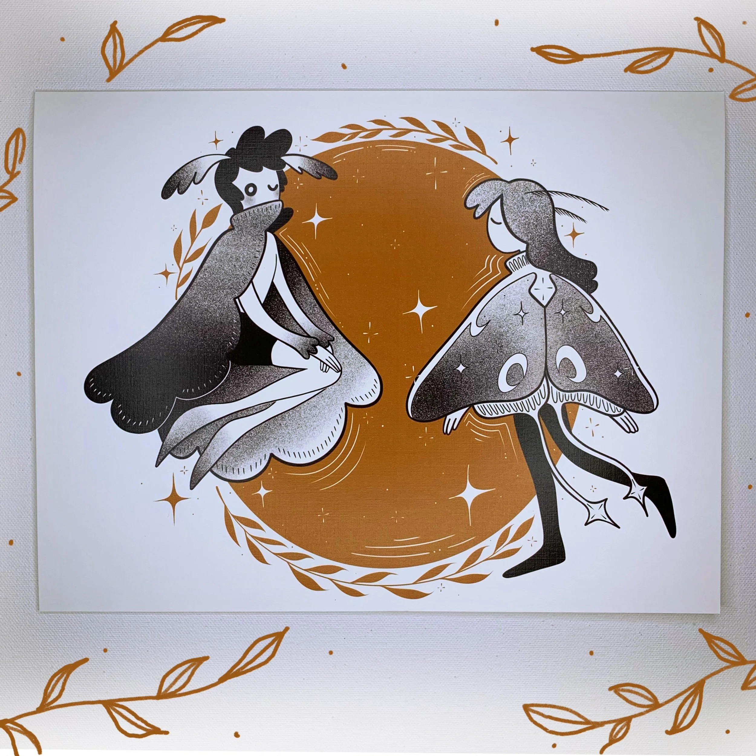 Autumnal Moths Print