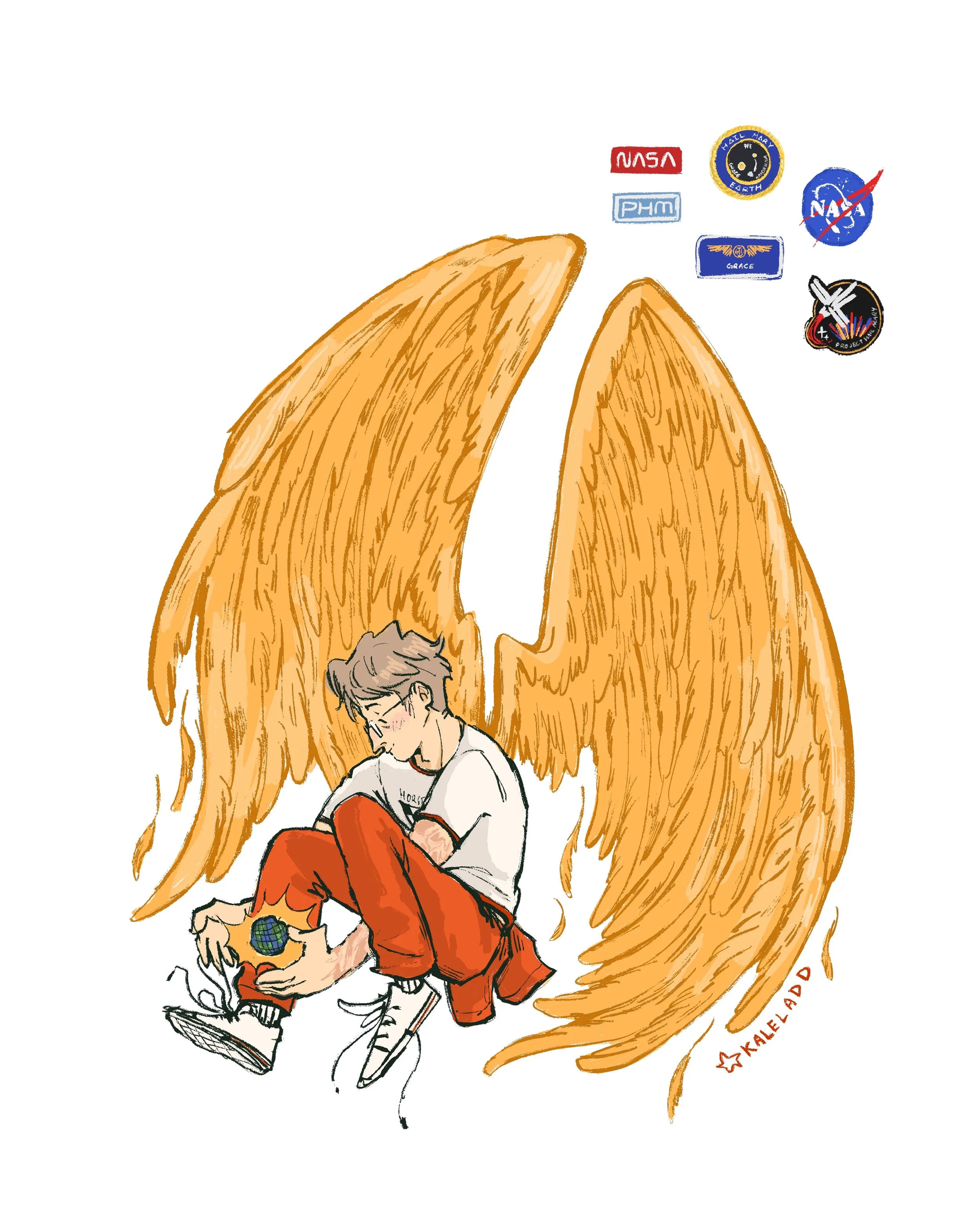 Golden Wings Wallpaper
