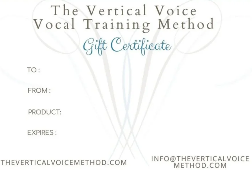 The Vertical Voice Method Gift Card