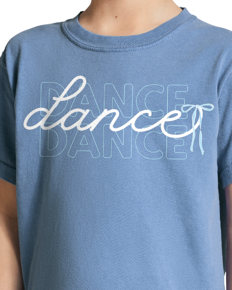 Dance Shirt (Blue with Bow)