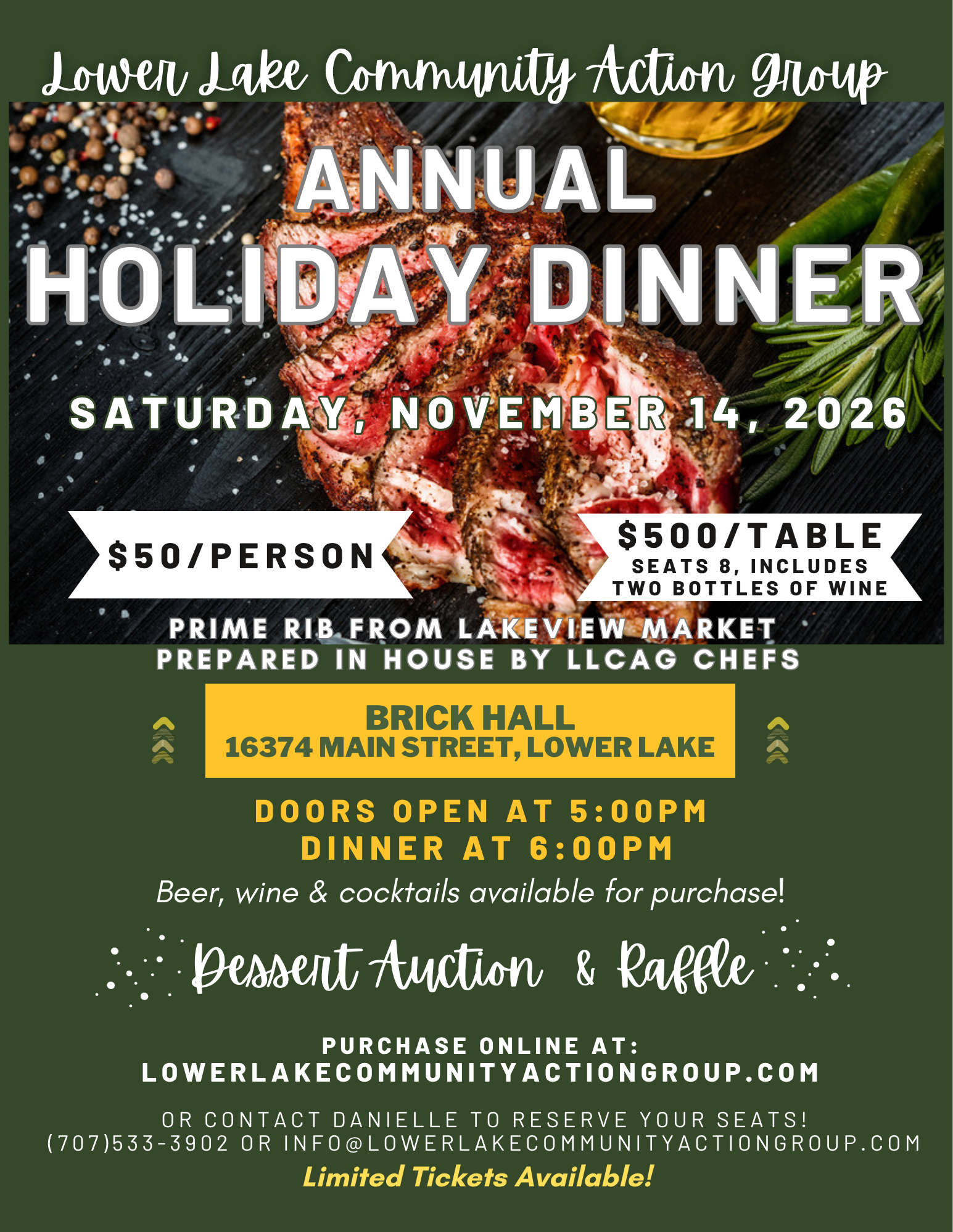 Annual Prime Rib Dinner 2026