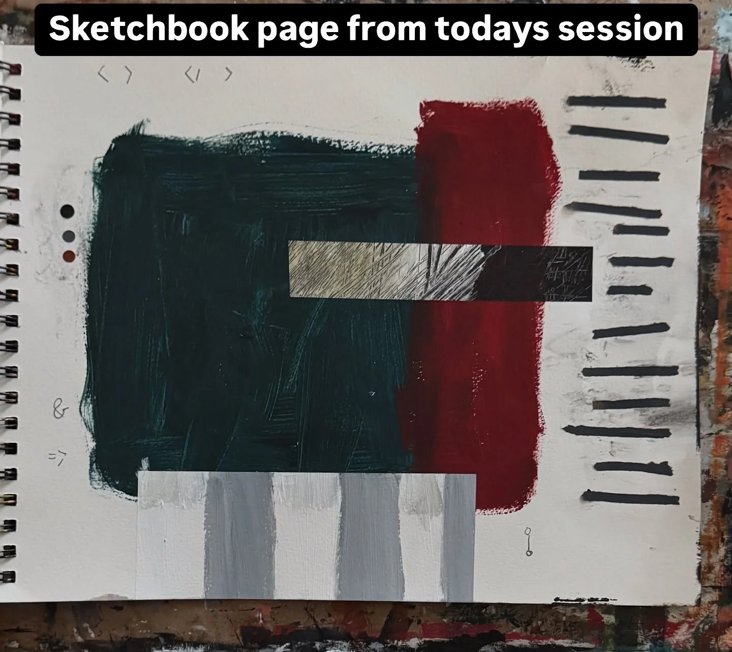 Sketchbook page

Played in one of my sketchbooks today. 

It was a quick warm-up before moving over to a canvas. 

Visit website juanchavezart.com to explore my art. 

#sketchbookinspiration #sketchbooklove #artislife