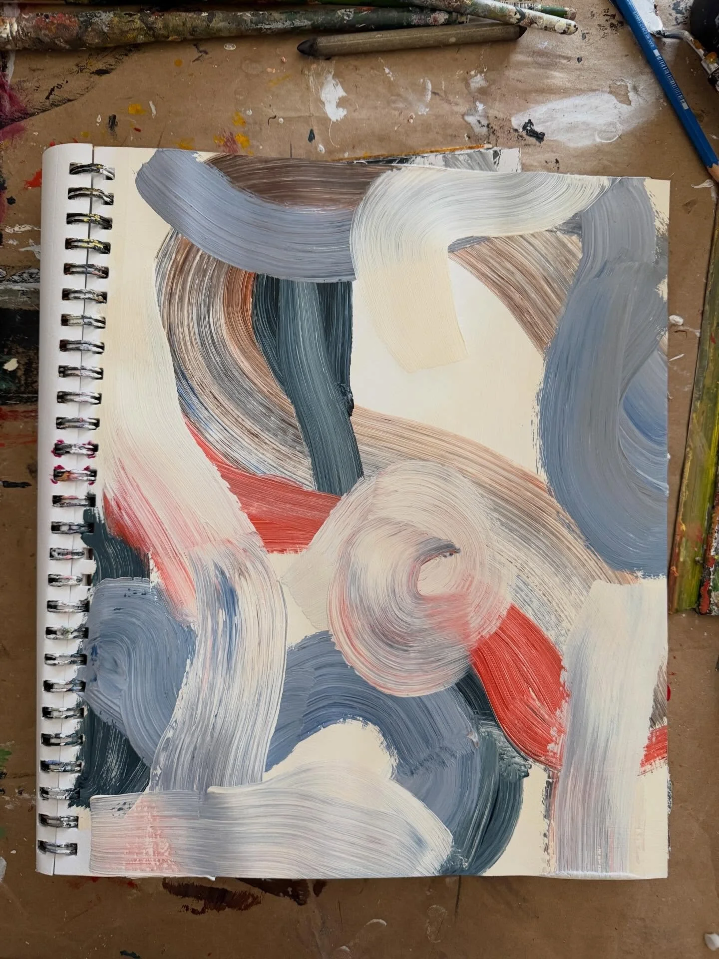 Not every sketchbook page makes it to canvas. 

These are Beta versions I&rsquo;m making. I&rsquo;m adding and then making decisions about what I want to keep and remove, I&rsquo;m testing. 

Some move to Production. Others stay here, doing their job