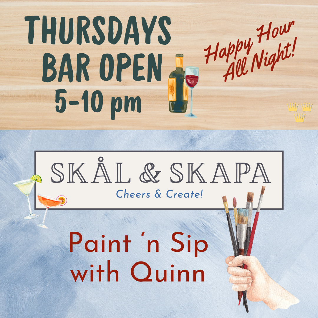 Skål &amp; Skapa: Paint &amp; Sip
