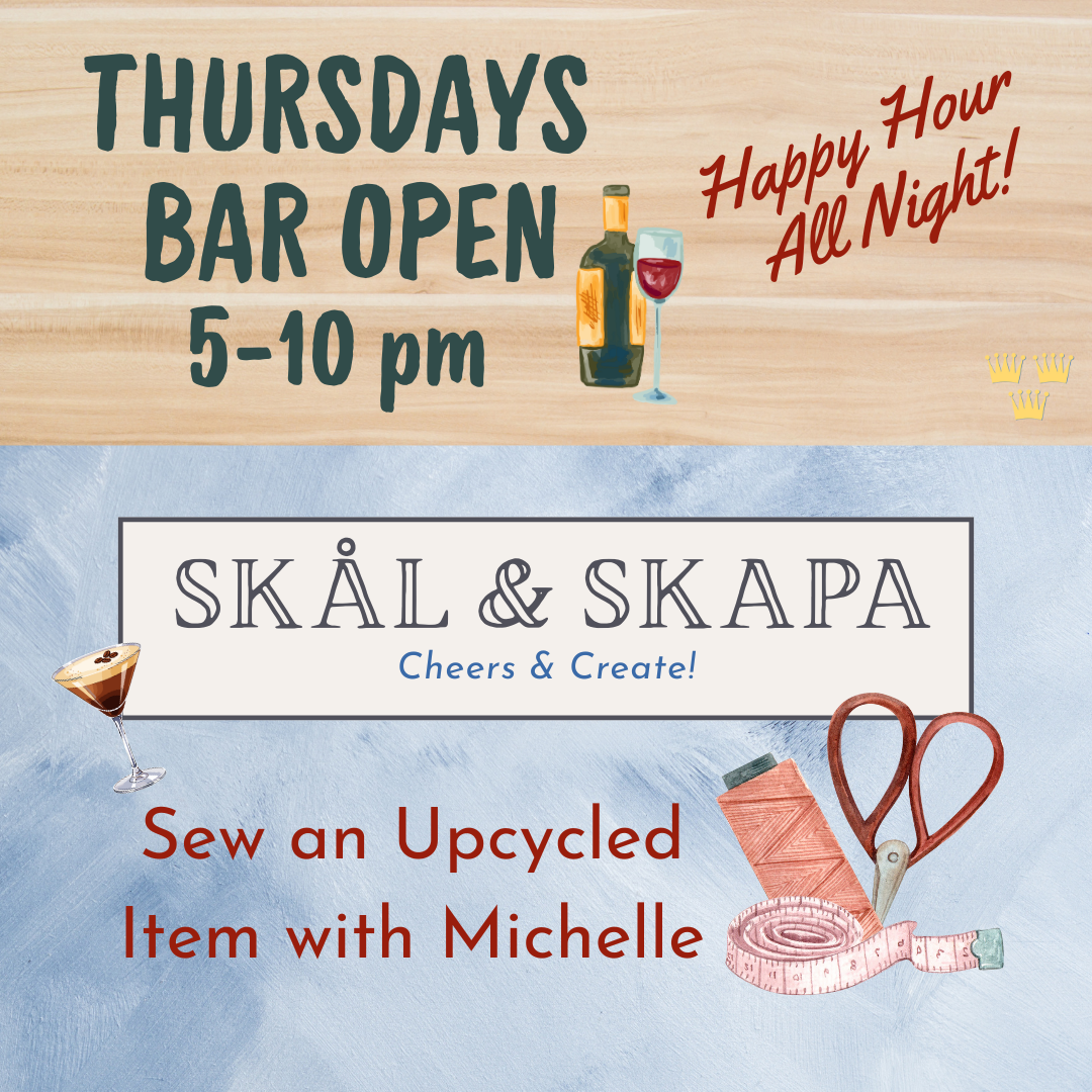 Skål & Skapa: Upcycled Tote Bag Sewing Class